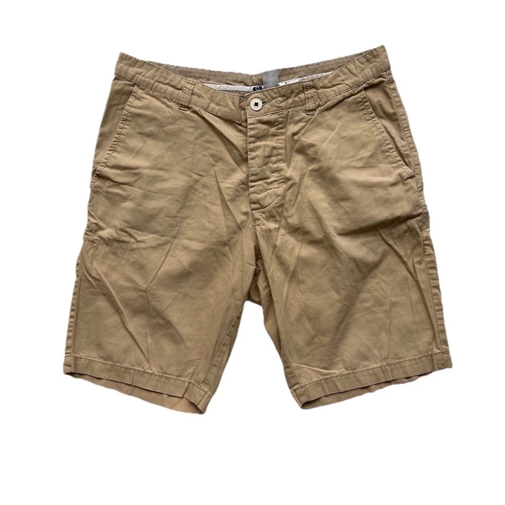 H&M Divided Chino Shorts Men's 30 Khaki 100% Cotton Button Fly Comfort Summer